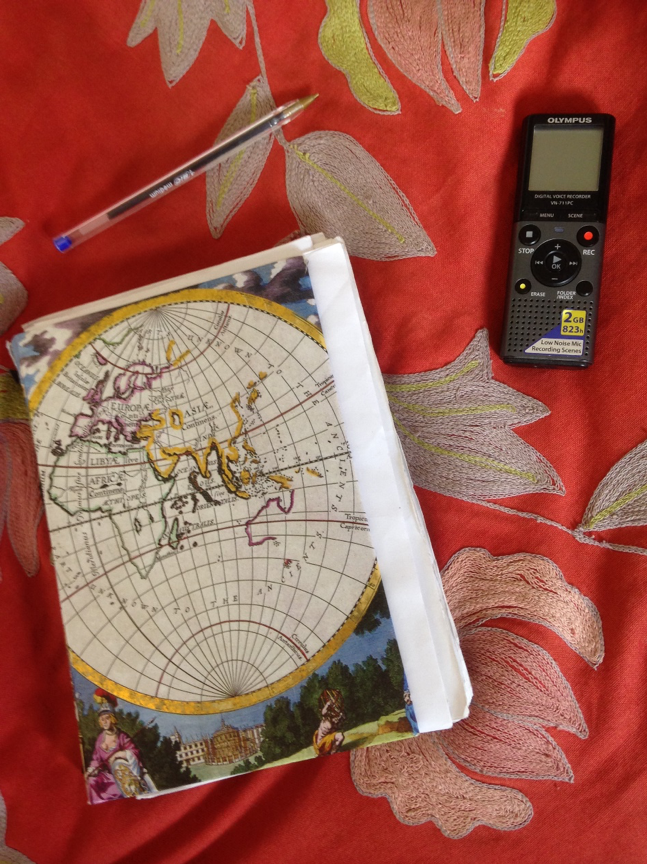 Fiel notes and audio recorder