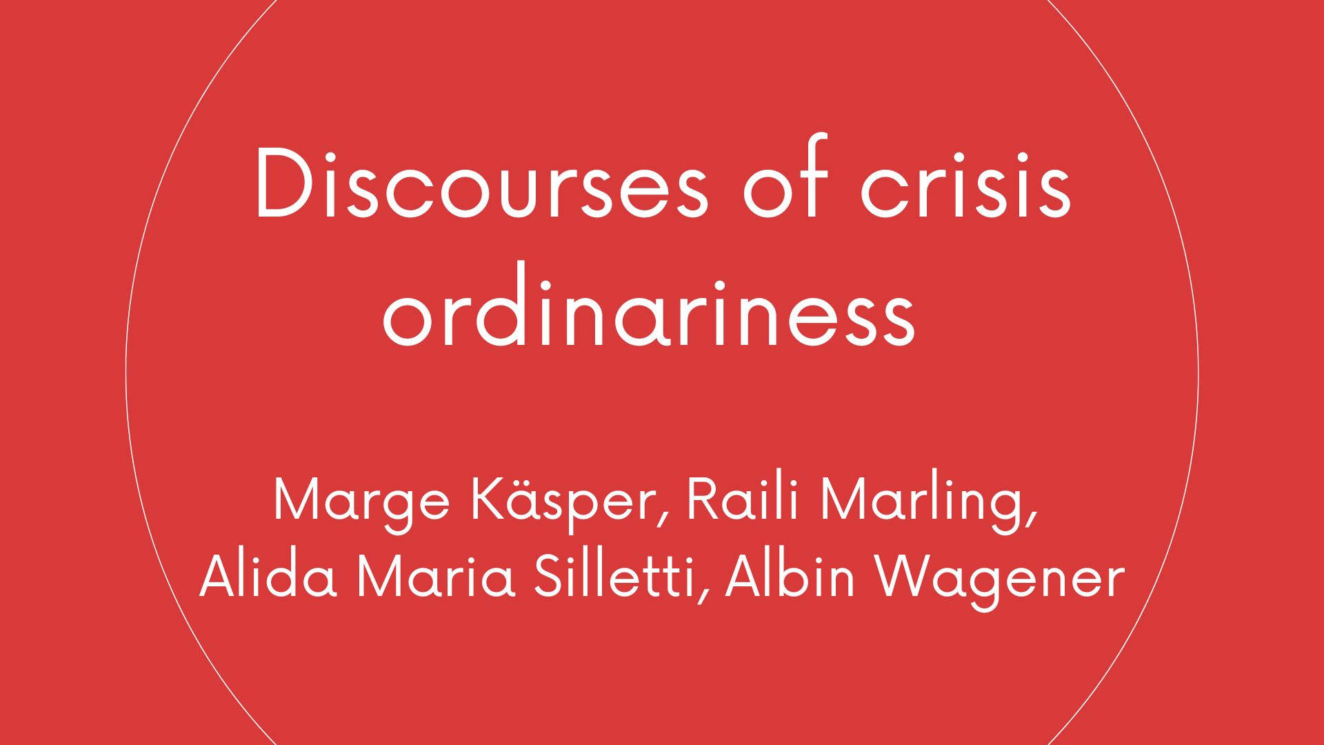 Discourses of crisis ordinariness-eng_ita